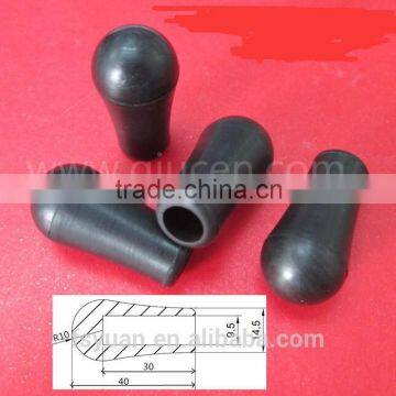 Impact Resisting Pole Endtip Rubber / Hit Resistant Small Rubber Sheath / 9.5mm Hole Pole Endcover Prpotector