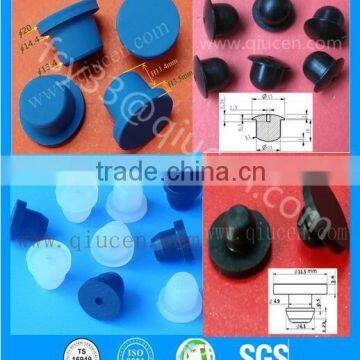 10ML 20ML ISO Standard Glass Vials Rubber Stopper Caps dustproof silicone rubber holes plug stopper cap