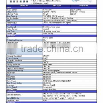 IW-C103Q-C803Q1.0 Megapixel 720p Cctv Cvi Cameras photo-3