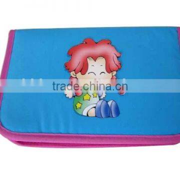 Cute square pencil case for teenagers