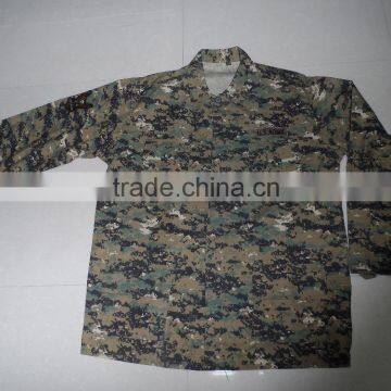 OEM 60% cotton 40%polyester ripstop navy digital hunting camouflage jacket