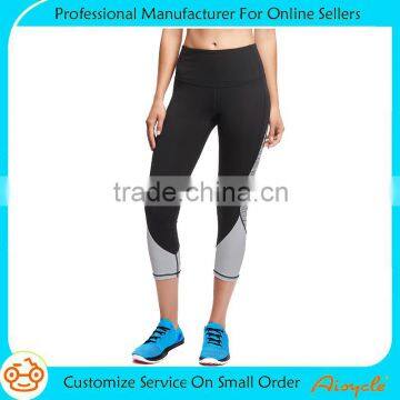 Wholesale Nylon Spandex Capri Yoga Leggings Athletic Wear For Ladies