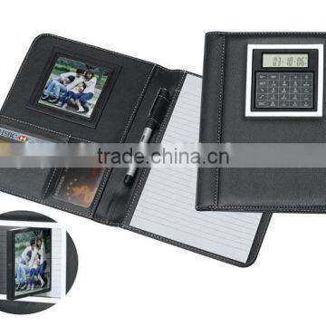 2016 High Sale Custom Leather Notebook Calculator With Pen photo-4