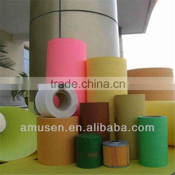 2015 Hebei Amusen Air Oil Fuel Filter Paper Wooden Pulp +Acrylic Resin Coated Paper AMS004