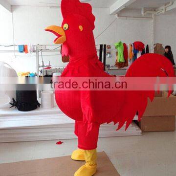2016 Red rooster mascot costume/chicken mascot costume for sale