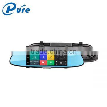 New 1080P Car Rearview DVR 6.5" Android 5.0 GPS Navigation WIFI FM Dual Lens Car Mirror Camera