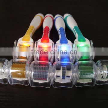 led photon dermaroller cosmetic roller wrinkle remover