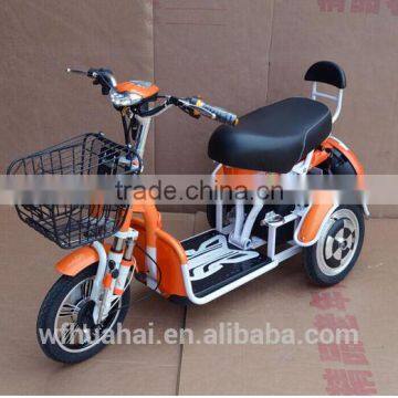 2016 hot selling cheap cargo bike China 3 wheel motor tricycle electric scooter trike with passenger seats