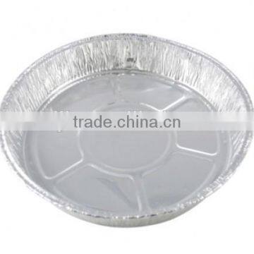 Small Round Aluminium foil pie container with clear plastic lid