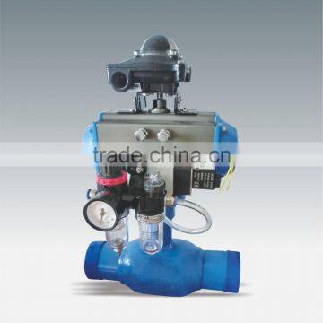 Hot Sale Water Gas Oil Medium Flow Control Pneumatic Fully Welded Ball Valve