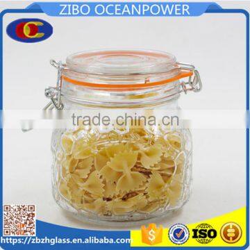 Clear Food Storage Glass Canister