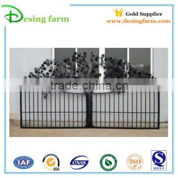 2015 powder coating Iron gate wrought iron villa gate designs