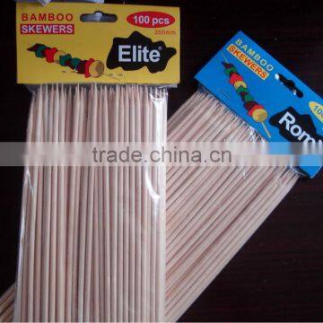 Bamboo Skewers Barbecue Sticks With Round ,flat,square,flag Paddle Body for Bbq and Food Pick