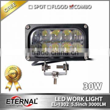 5.5in 30W rectangle led driving light hi-low beam 3 wire out for 4x4 Jeep off-road powersports motorsports ATV UTV SUV