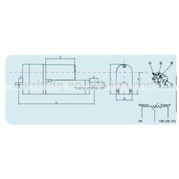 Linear Actuator With 12v/24v/36v/48v Voltage Limited Switch One-year Warranty for Electric Automatic Equipment photo-2