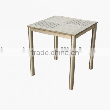 outdoor polywood top brushed aluminum table