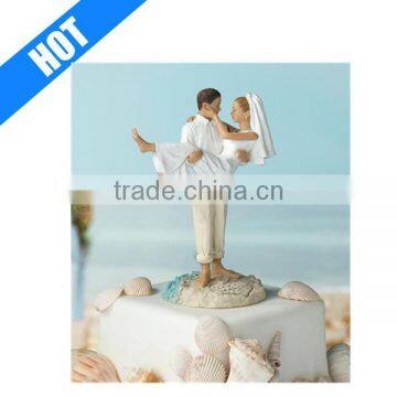 Resin Beach Bride & Groom Cake Topper Figurine for Sale photo-1