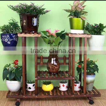 Artificial Wooden Flower Display Pot Rack for Indoor or Outdoor photo-4