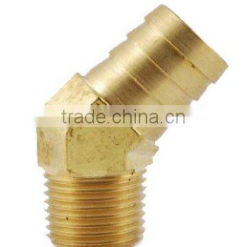 3/4" Hose ID, 1/2" NPT Male Barbed Hose/Tubing Fitting 45 Degree Elbow Connector
