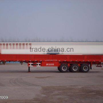 2016 Top Ranking Tri-axle Flatbed Trailer / Side Wall Semi Trailer / Side Panels Detachable photo-3