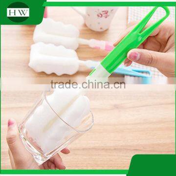 Kitchen Plastic Removable Detachable Foldable Sponge Long Handle Hanging Cup Bottle Clean Cleaning Brush photo-2