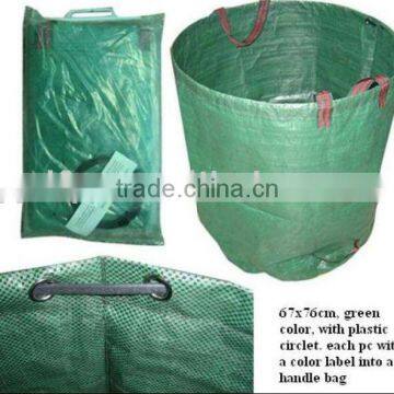 PE garden bag with woven belt