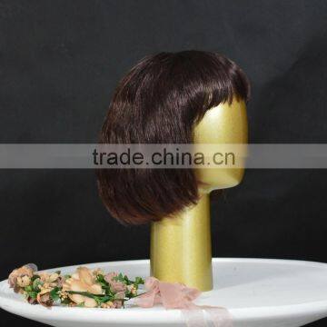 Golden Fiberglass Head Mannequin Display For Wig photo-6