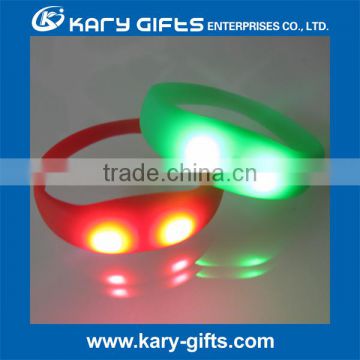 concert use flashing led silicon wristbands bracelets