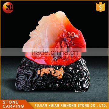 Chinese Treasures Shoushan Stone Jade Feng Shui photo-2