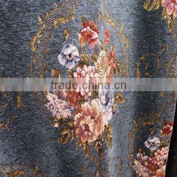 Antique French Style Living Room Pleat Blackout Curtains With Valance photo-3