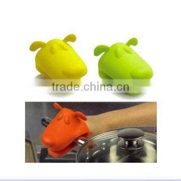Non-stick Colorful Silicone Oven Mitt photo-4