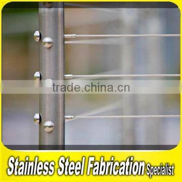 Fabrication Project 304 Stainless Steel Balcony Tension Wire Railing photo-4