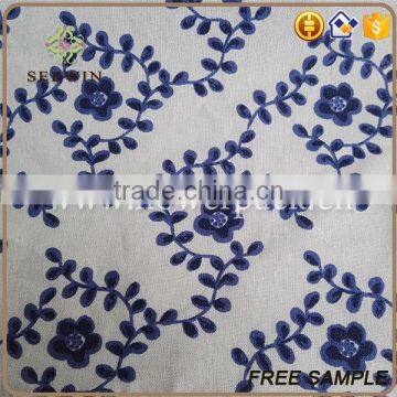 Awards Banquet Birthday Party Table Cover Printed Polyester Ramie Fabric photo-2