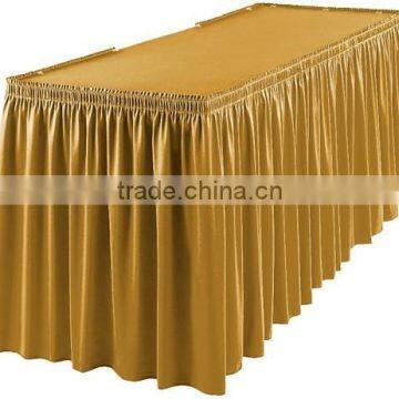 Hotsale Gold Wedding Party Table Skirting photo-3