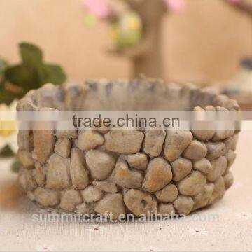 Imitation Stone Resin Small Garden Flower Pot photo-4