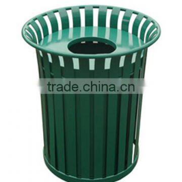 Arlau Outdoor Park Galvanized Steel Garbage Bin photo-3