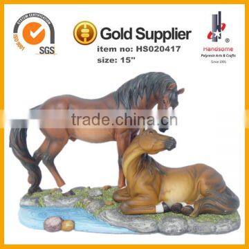 13.5 Inch Small Resin Indoor Home Decoration Horse Statue photo-3