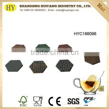 Wholesale Printed Wood Tea Coaster Cup Coaster photo-2