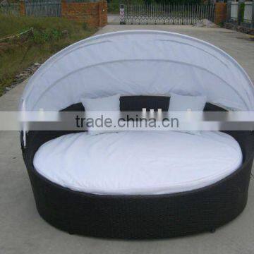 confortable PE rattan Sun Lounger