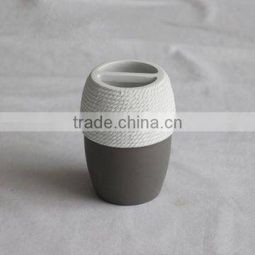 Grey Color Rope Deco Resin Bathroom Accessory Sets photo-3