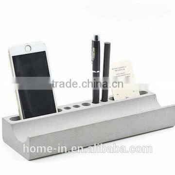 High Quality unique Grey concrete pen holder pencil holder