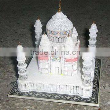 India Agra Taj Mahal, Built In Pure White Marble Beautiful Showpiece