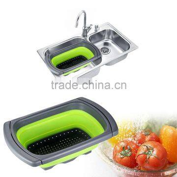 Foldable Plastic Sink Colander/foldable Plastic Colander photo-5