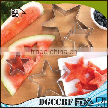 NBRSC 4PCS Baking Metal Star Shape Fruit Biscuit Pastry Cookie Cutter Set photo-2
