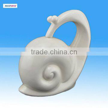 home decorative ceramic snail figurine for wholesale