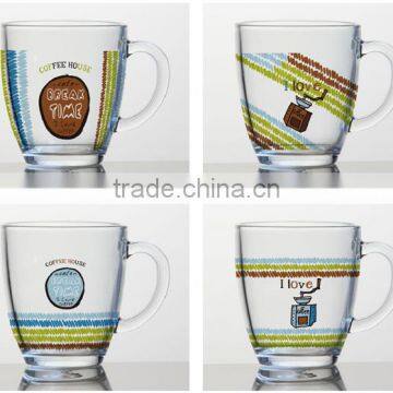 6oz 8oz 10oz 12oz Caffe Latte Espresso Cappuccino Glass Coffee Cup Glass Mug photo-2
