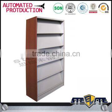 New Design Used Library Furniture Open Steel Bookshelf Price photo-4