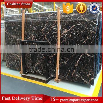 Black Marble With Red Veins Chinese Cuckoo Red Marble photo-2
