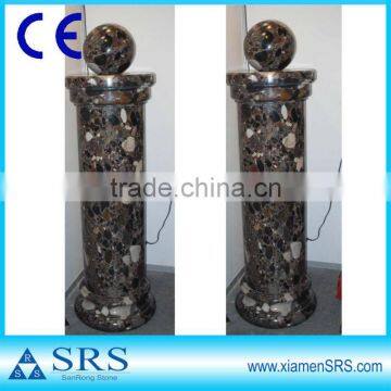 With ball colorful natural granite gate pillars