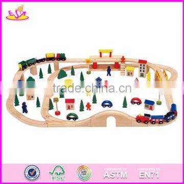 2017 Most Popular Preschool Children Wooden Train Set W04C067 photo-4